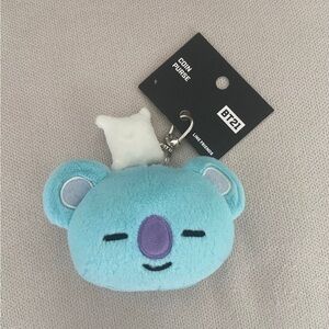 BT21 Line Friends Koya Koala Keychain Plush Coin Pouch NWT
